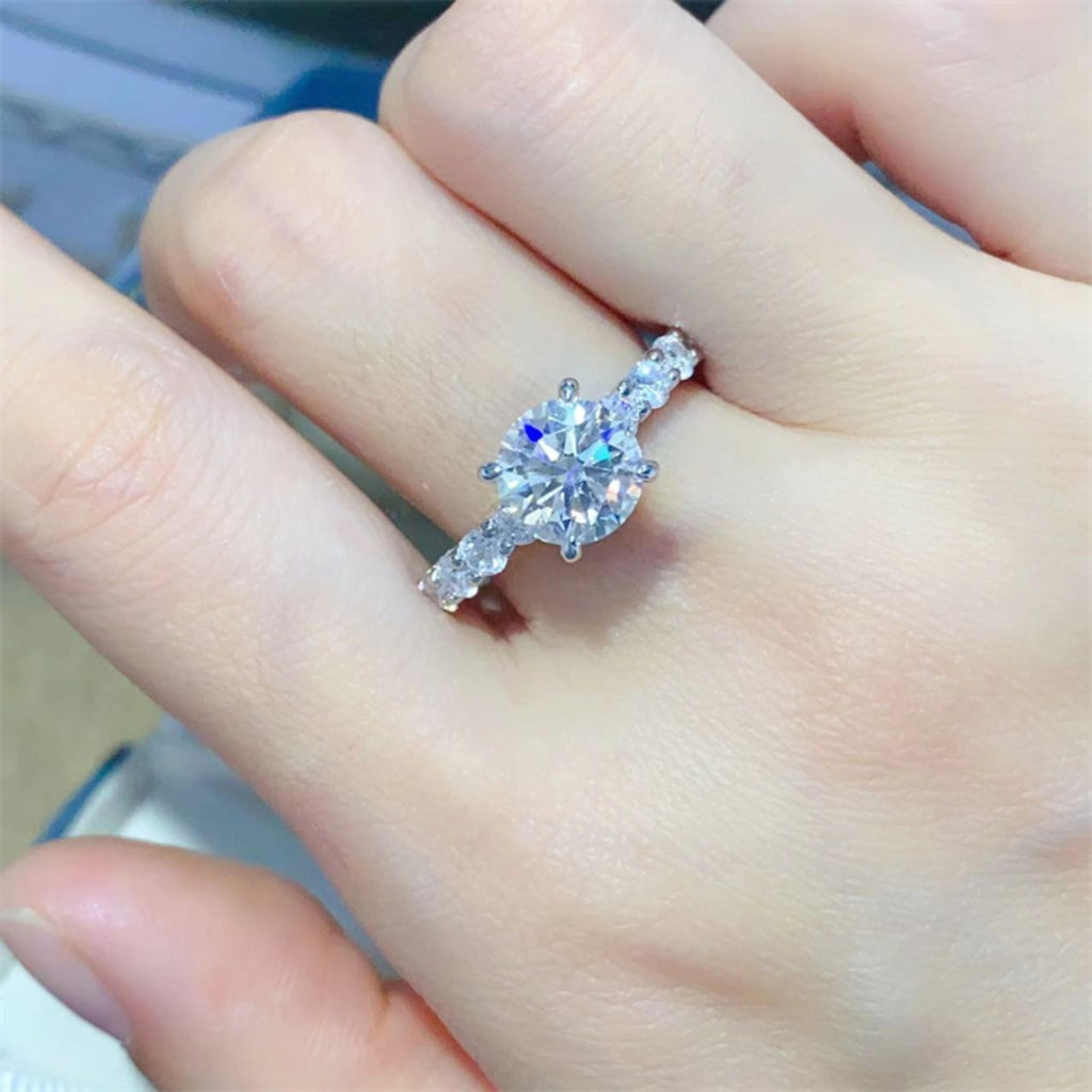 2 Carat Moissanite Diamond Engagement or Cocktail Ring (4.5-9)