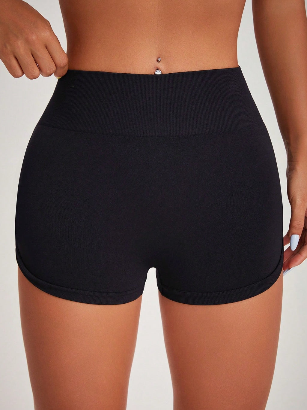 Womens High Waist Active Shorts (S,M,L)