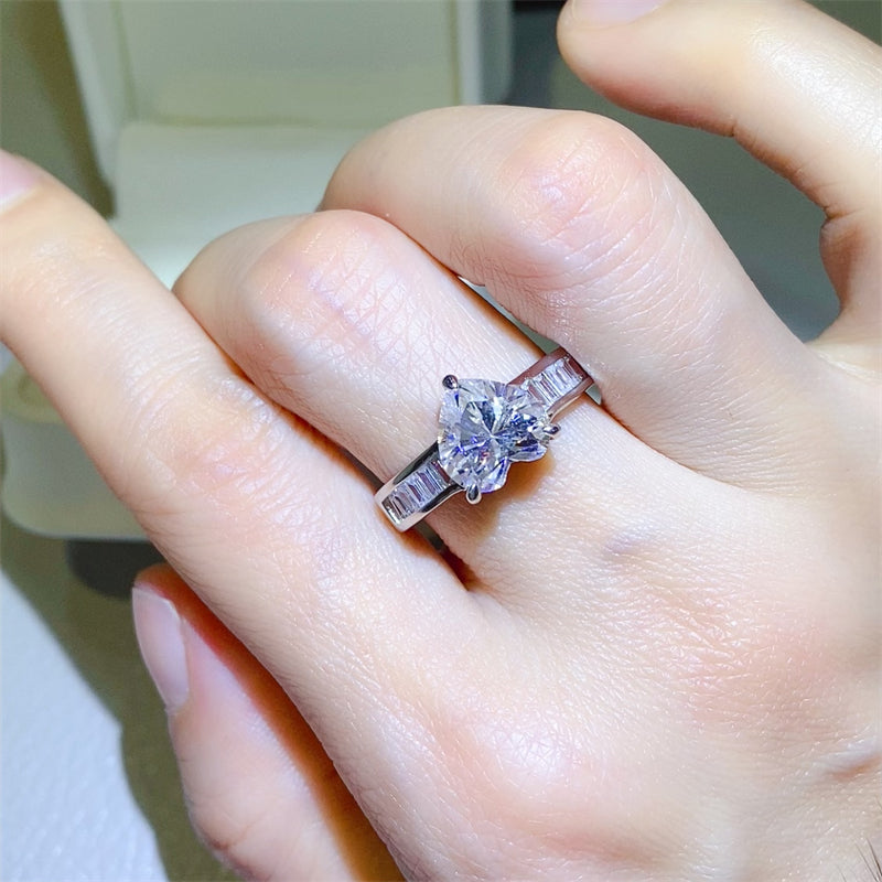 3 Carat Moissanite Diamond Engagement or Cocktail Ring (5-9)