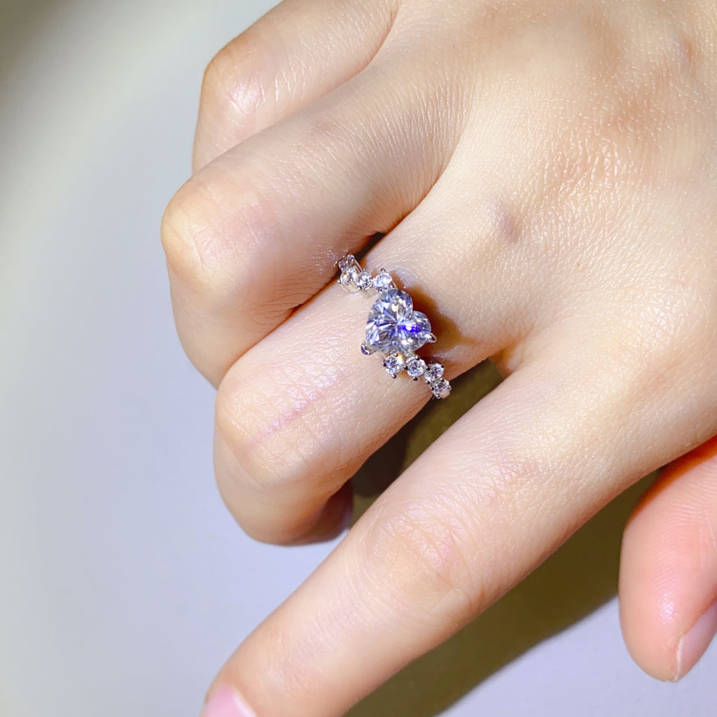 1 Carat Moissanite Diamond Engagement or Cocktail Ring (4.5-9)